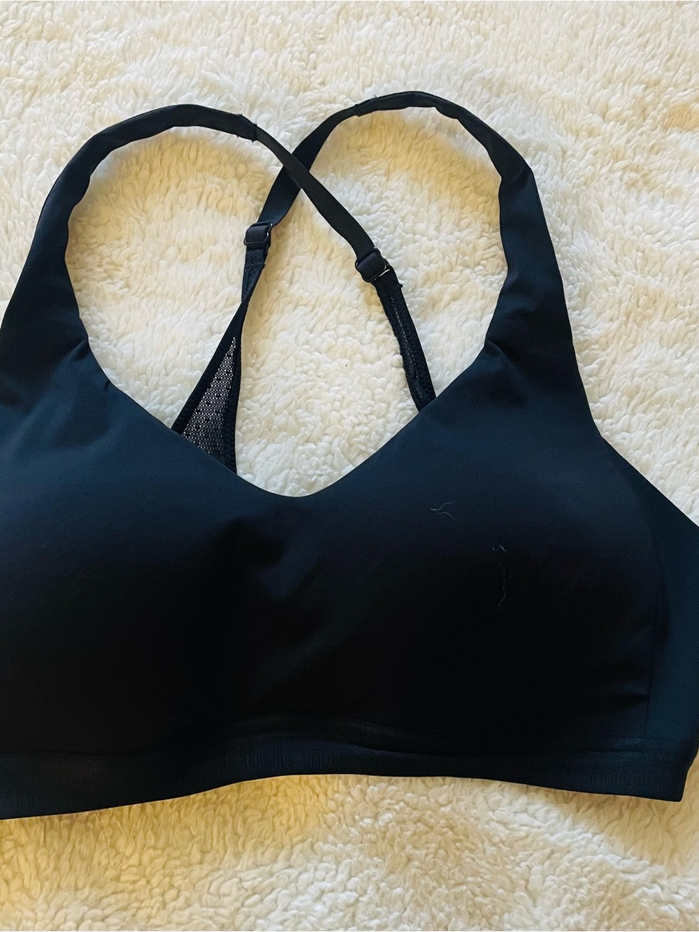 lululemon athletica Black Cross-Back Sports Bra